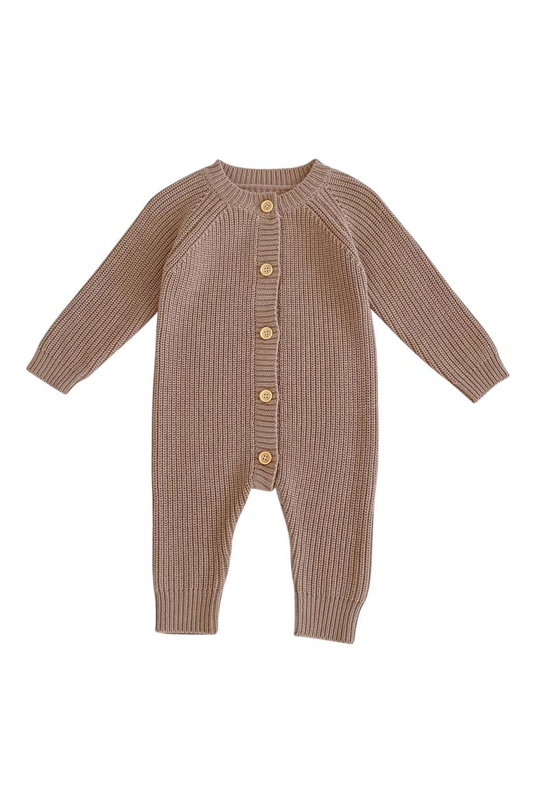 Dallas Knit Cotton Romper, Main, color, KHAKI