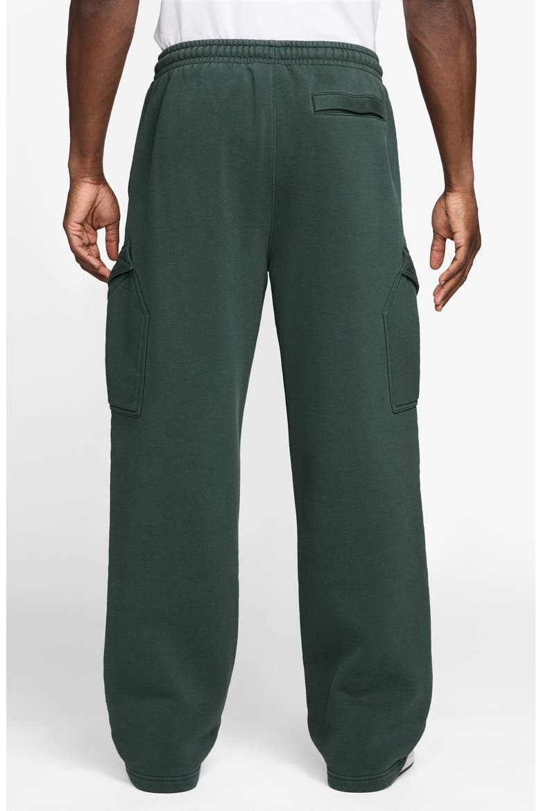 Flight Logo Fleece Cargo Sweatpants, Alternate, color, MIDNIGHT GREEN/ VINTAGE GREEN