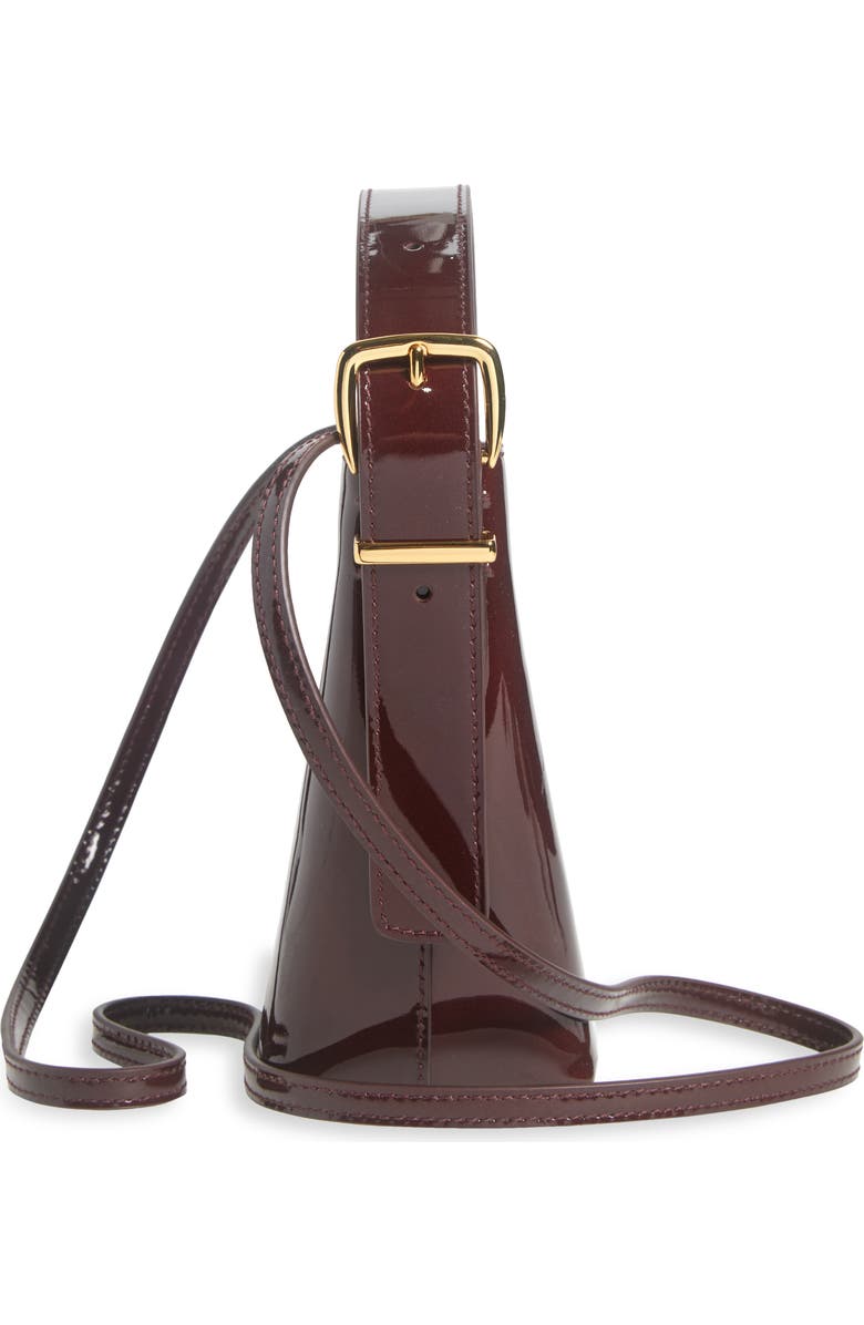 Madewell The Essential Micro Patent Leather Bucket Tote, Alternate, color,