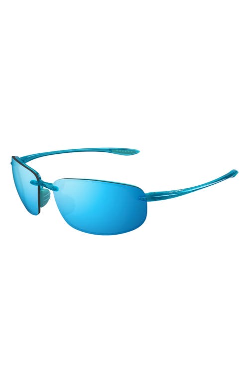 MAUI JIM MAUI JIM HO'OKIPA 64MM OVERSIZE POLARIZEDPLUS2® RECTANGULAR SUNGLASSES