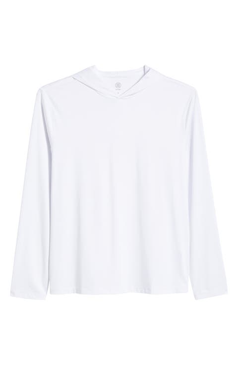 Mélange Ice Stretch Nylon Hoodie