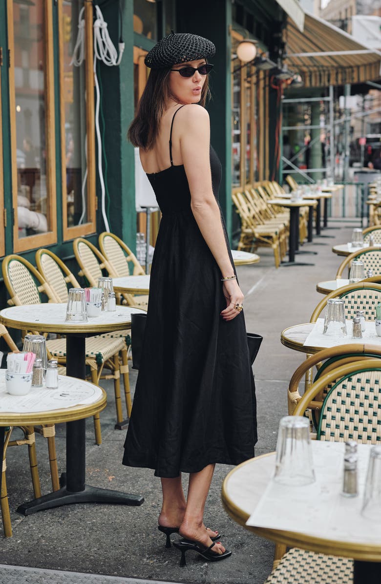 WAYF x Styled by COCO! Josefina Linen Blend Dress, Alternate, color, 