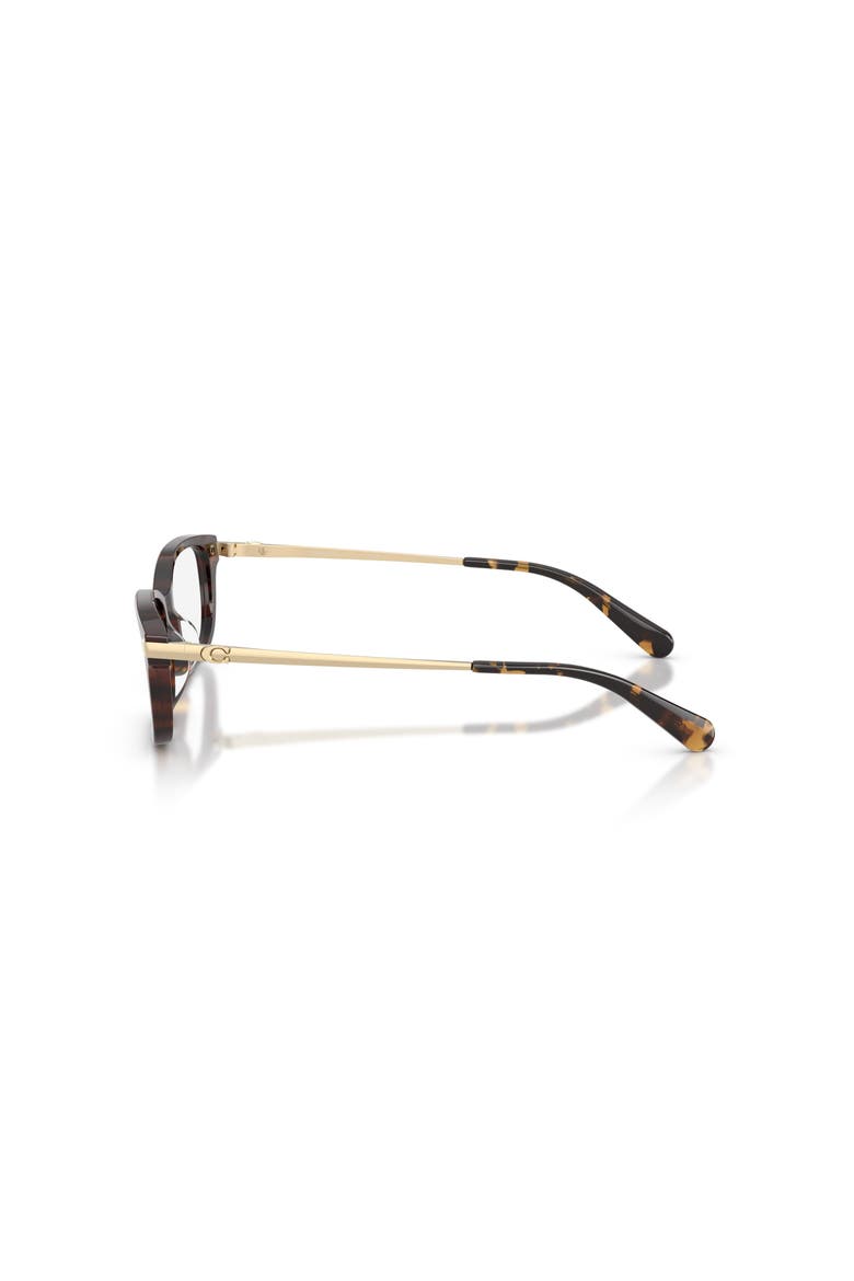 52mm Rectangle optical glasses, Alternate, color, Tortoise