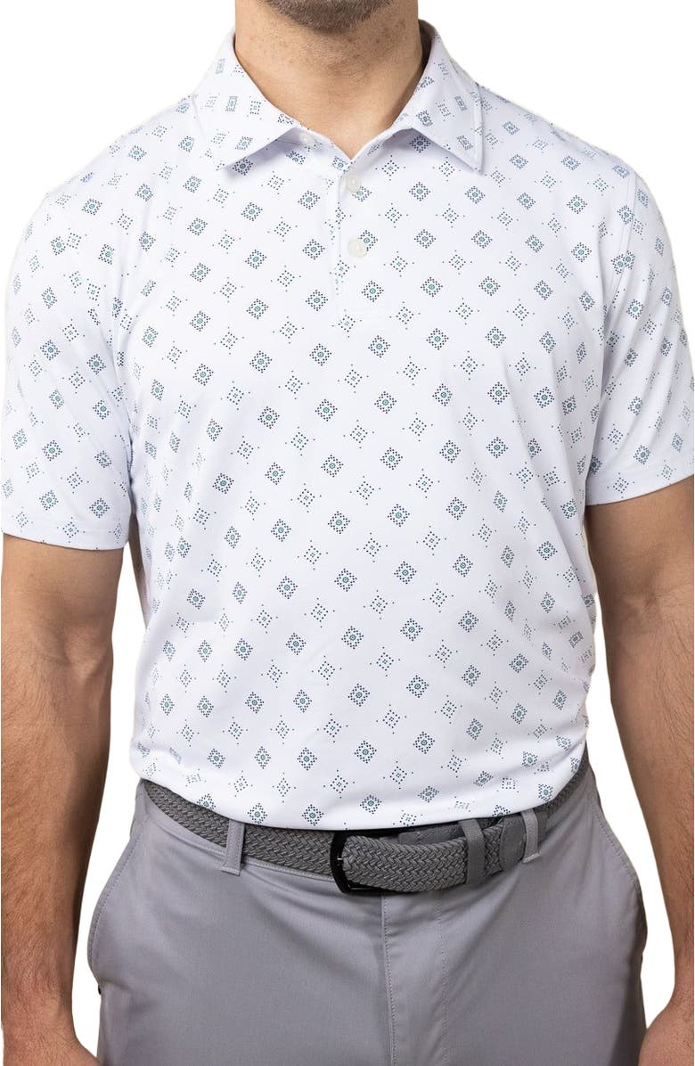 ASHWORTH GOLF Cooper Polo, Alternate, color, White/Club Green