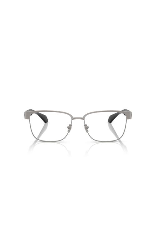 Versace 57mm Square Optical Glasses In Gray