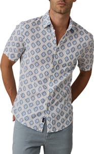 Faherty Breeze Short Sleeve Button-Down Shirt