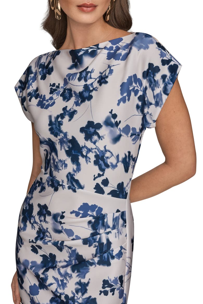 Floral Sheath Midi Dress, Alternate, color, TEMPEST MULTI