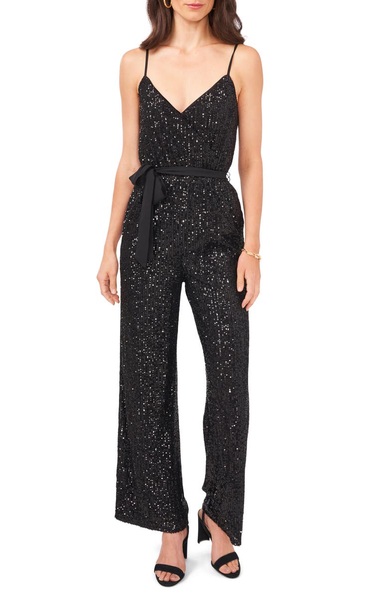 Vince Camuto Sequin Jumpsuit, Main, color, 
