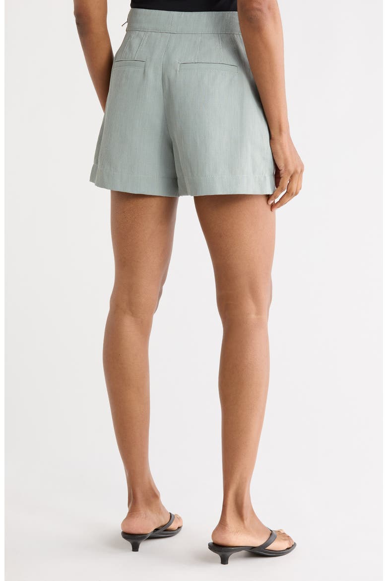 Lucas Cotton & Linen Shorts, Alternate, color, SILVER BLUE