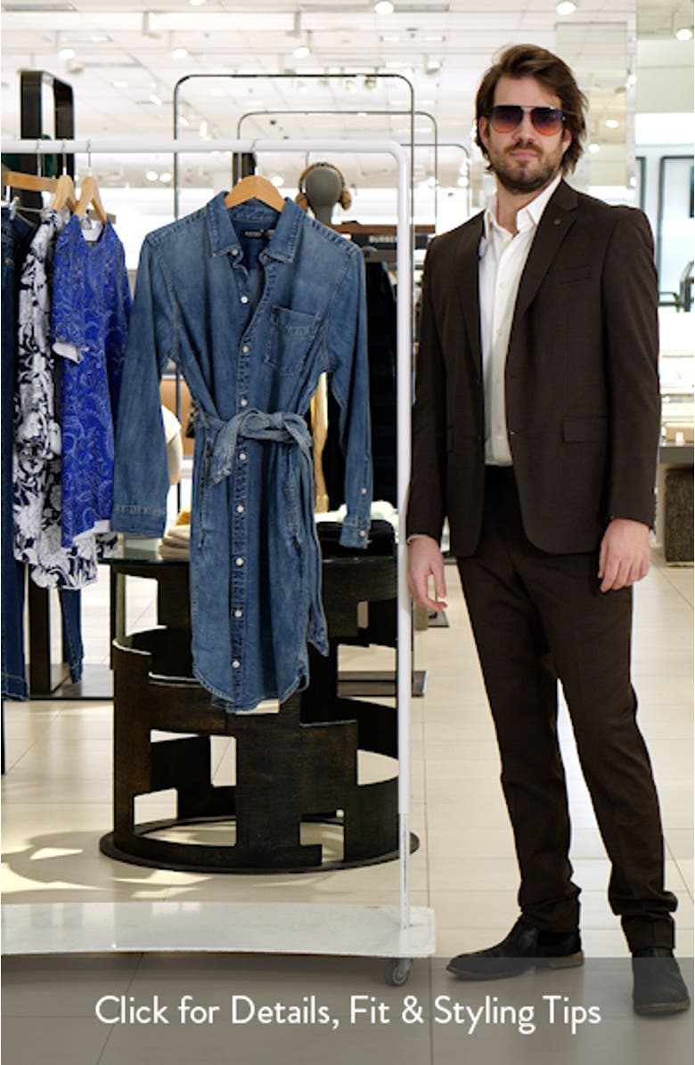 Jameika Long Sleeve Denim Shirtdress, sales video thumbnail