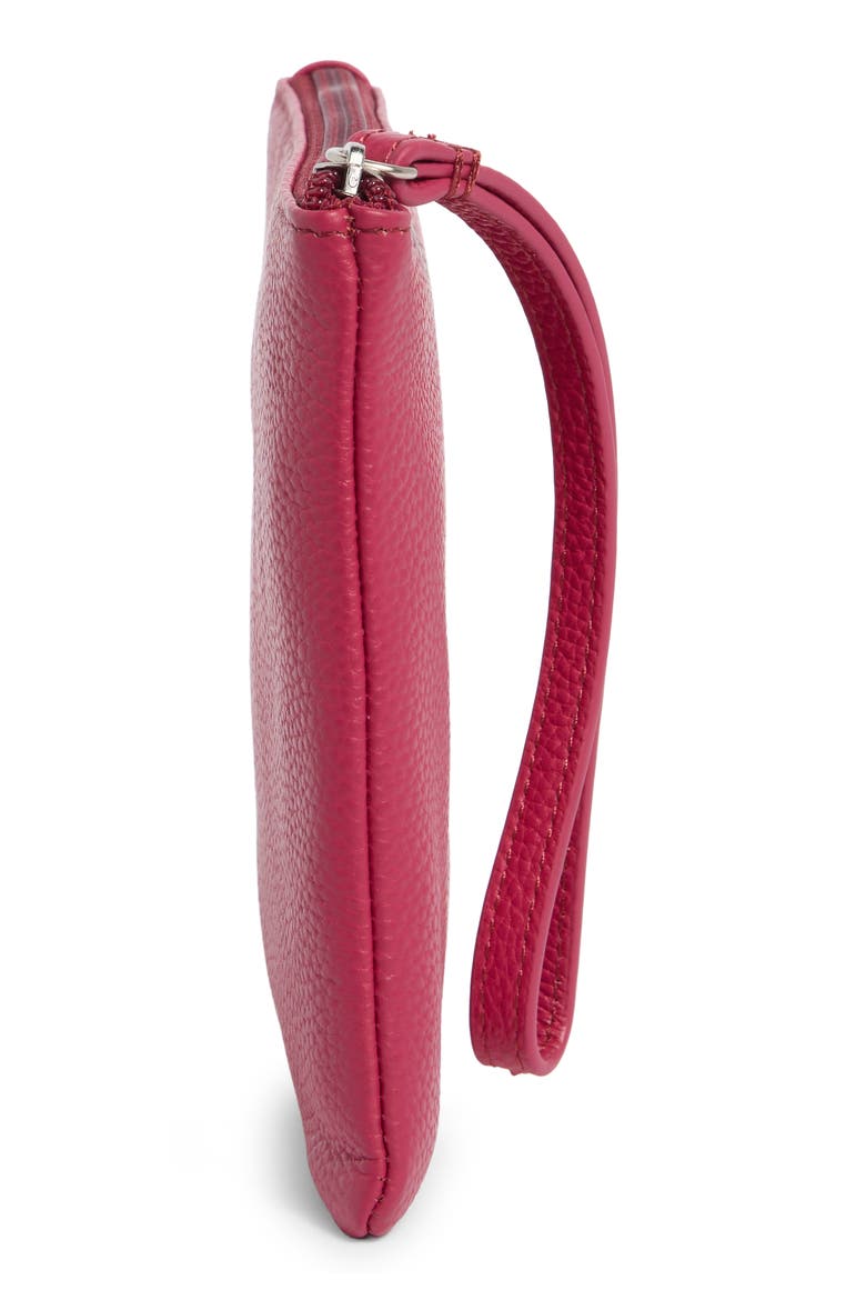 Pebbled Wristlet, Alternate, color, AZALEA