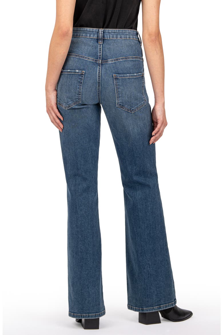 Ana V-Yoke High Waist Flare Jeans, Alternate, color, DELUXE