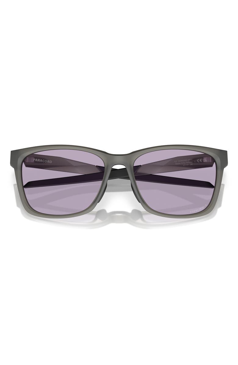 Oakley 57mm Prizm<sup>™</sup> Polarized Square Sunglasses, Alternate, color, Smoke
