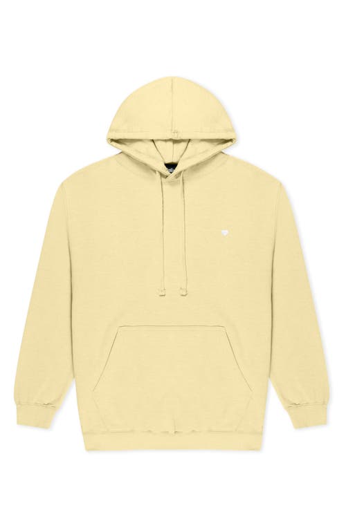 Dalix Womens Lil Heart Midweight Hooded Sweatshirt In Yellow