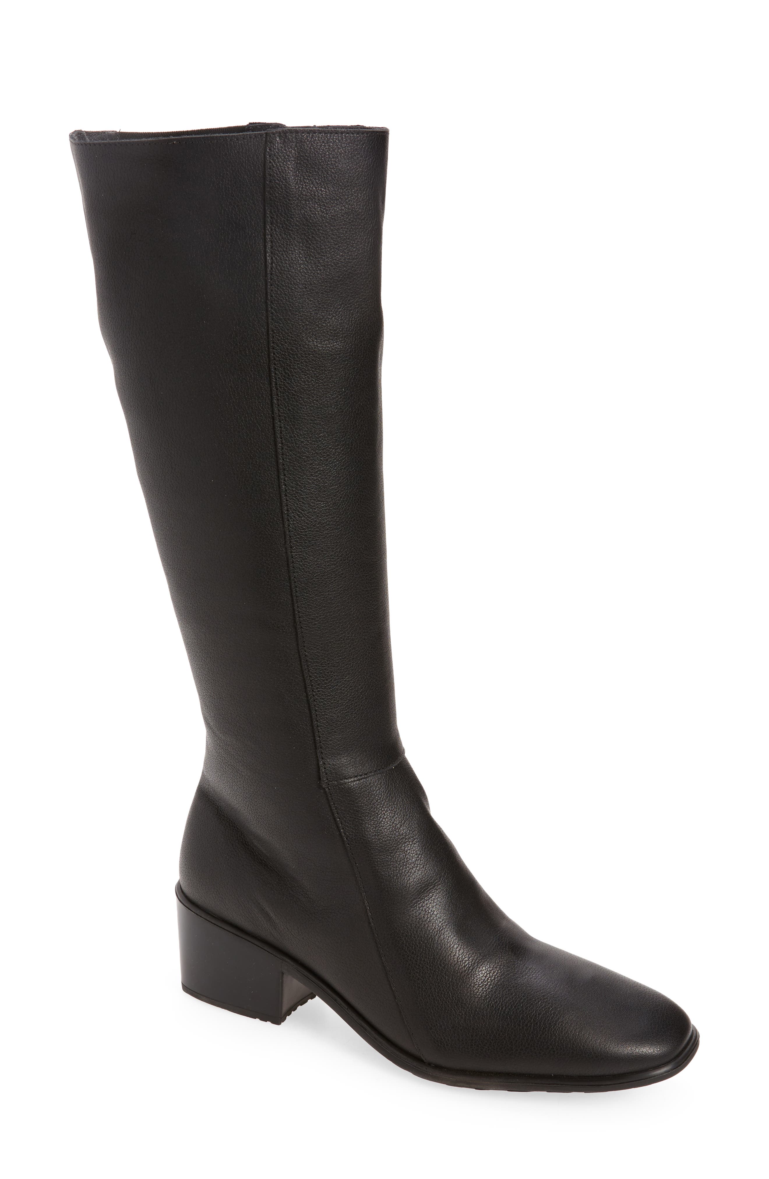 Naot Gift Knee High Boot, Main, color, Soft Black Leather