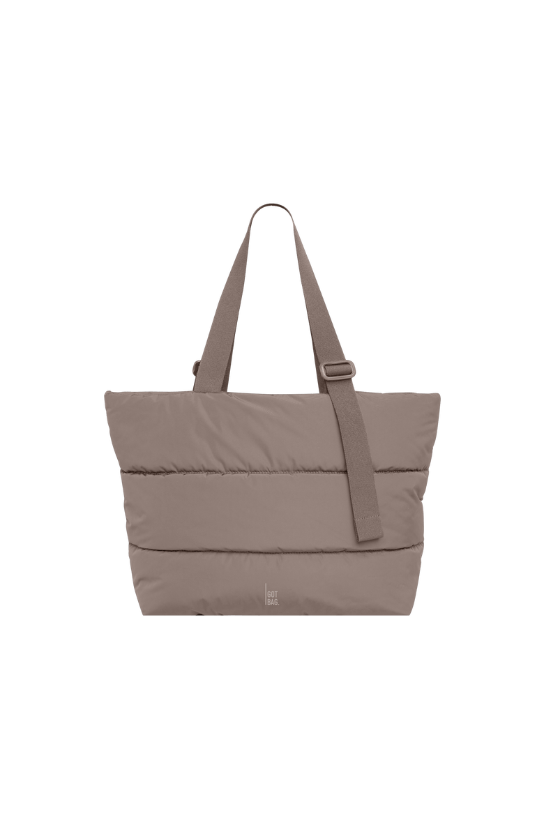 GOT BAG PUFFER TOTE BAG, Main, color, Oyster Monochrome