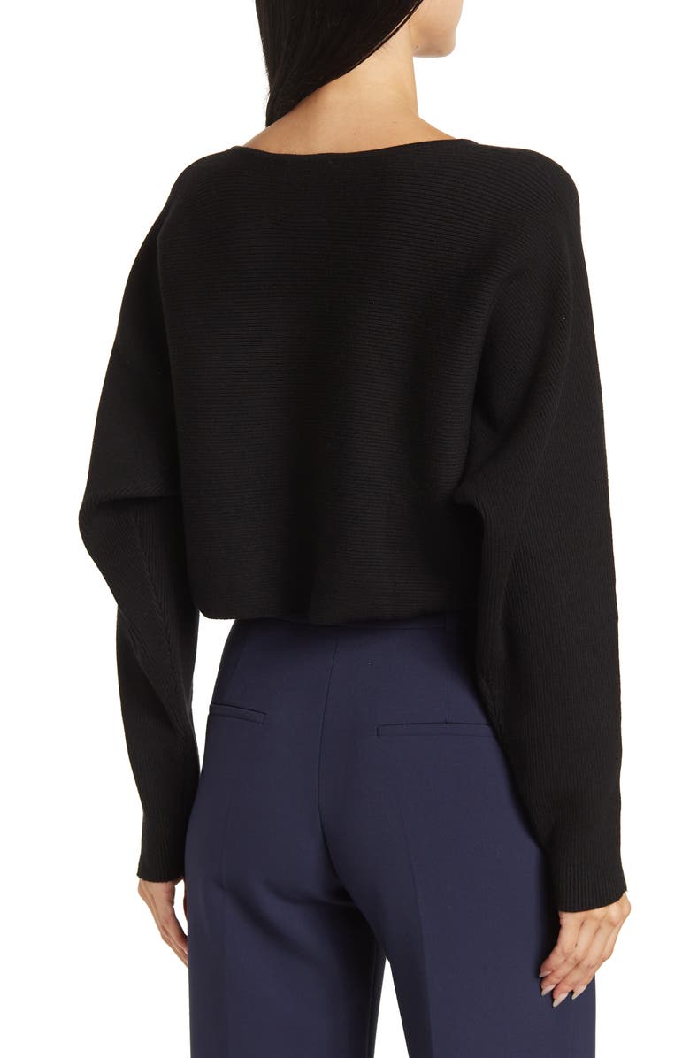 Alexia Admor Ribbed Knit Dolman Sleeve Top, Alternate, color, 