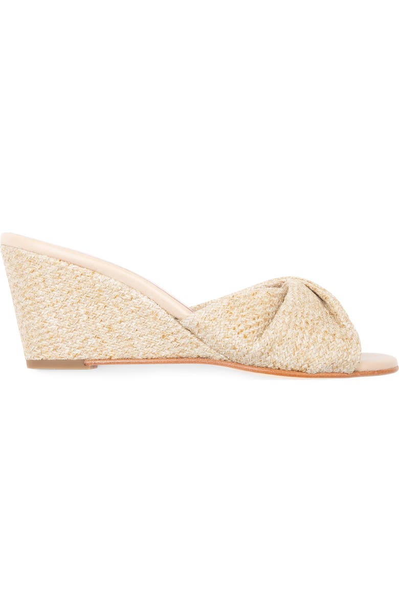 patricia green Julie Twisted Raffia Wedge Sandal, Alternate, color,