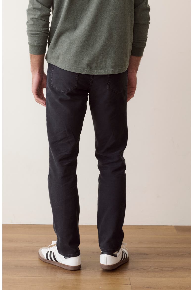 Flex Terry Slim Straight 5-Pocket Pants, Alternate, color, FADED BLACK