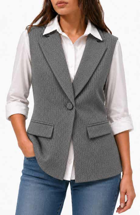 Boss Two-Fer Blouse & Vest