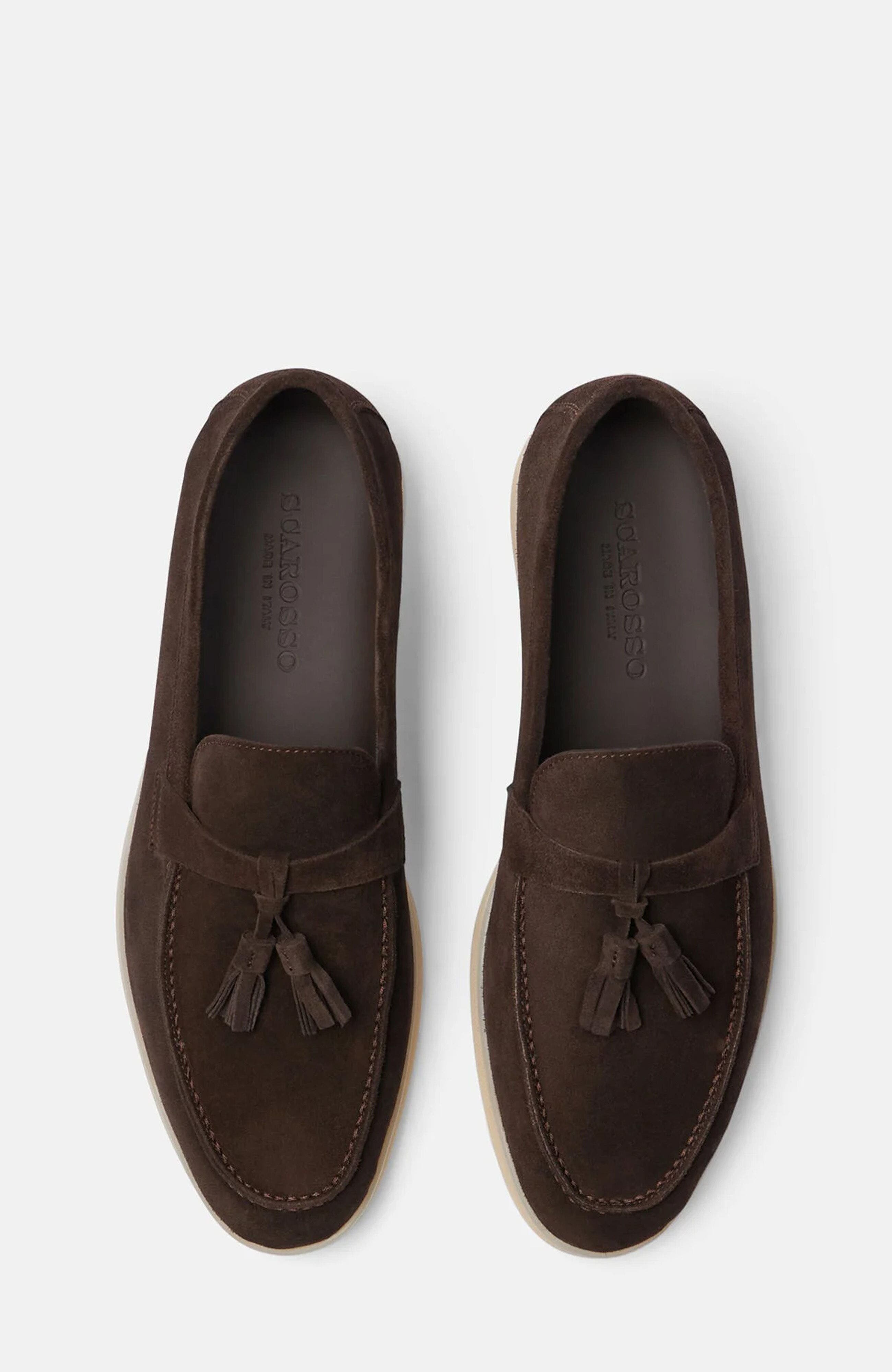 Leandro Loafers, Alternate, color, Dark Brown - Suede