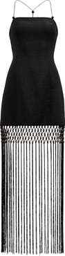 Ever New Rayna Macramé Fringe Maxi Dress