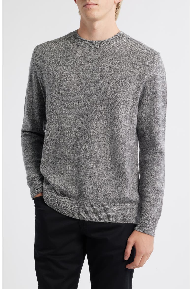 Campo Merino Wool Crewneck Sweater, Main, color, WATERFALL