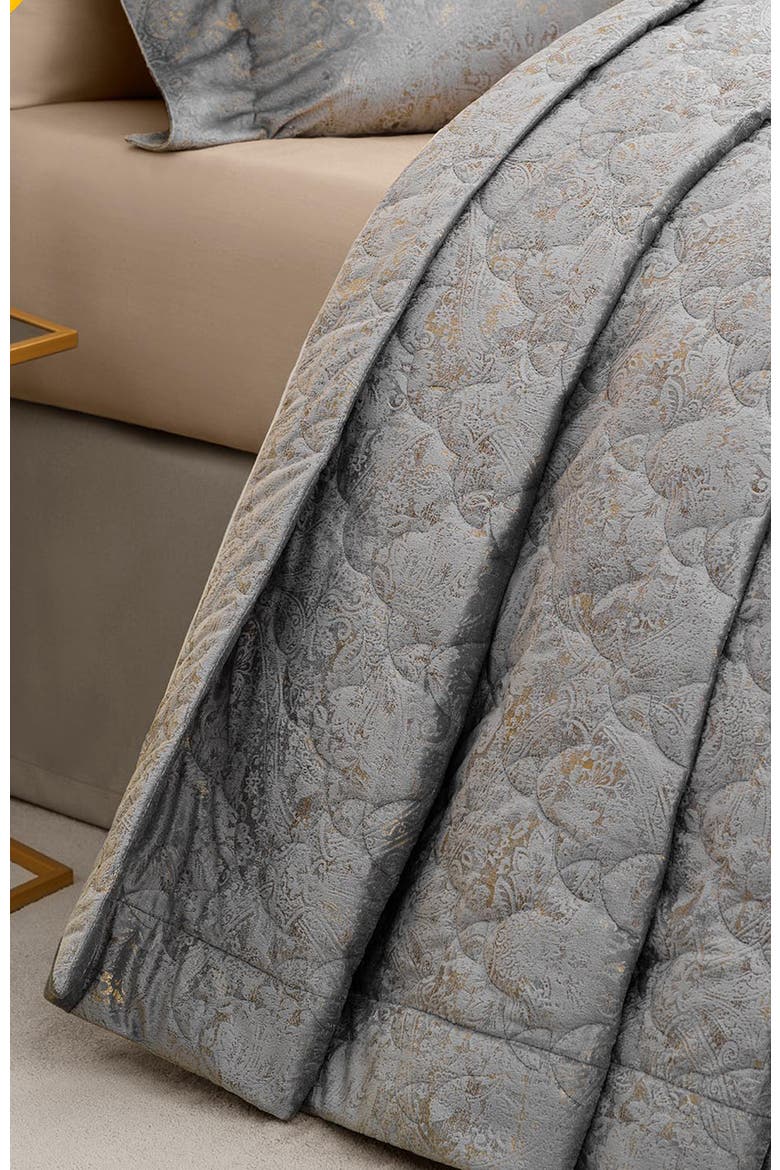 Caselli Bedcover, Alternate, color, Grey
