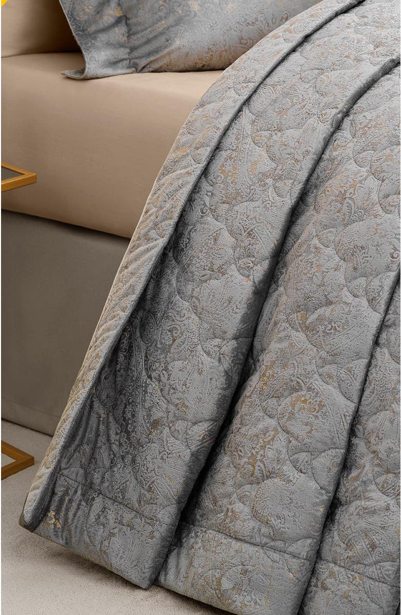 Togas Caselli Bedcover, Alternate, color, Grey