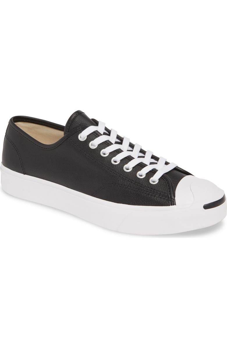 Converse Jack Purcell Low Top Leather Sneaker, Alternate, color,