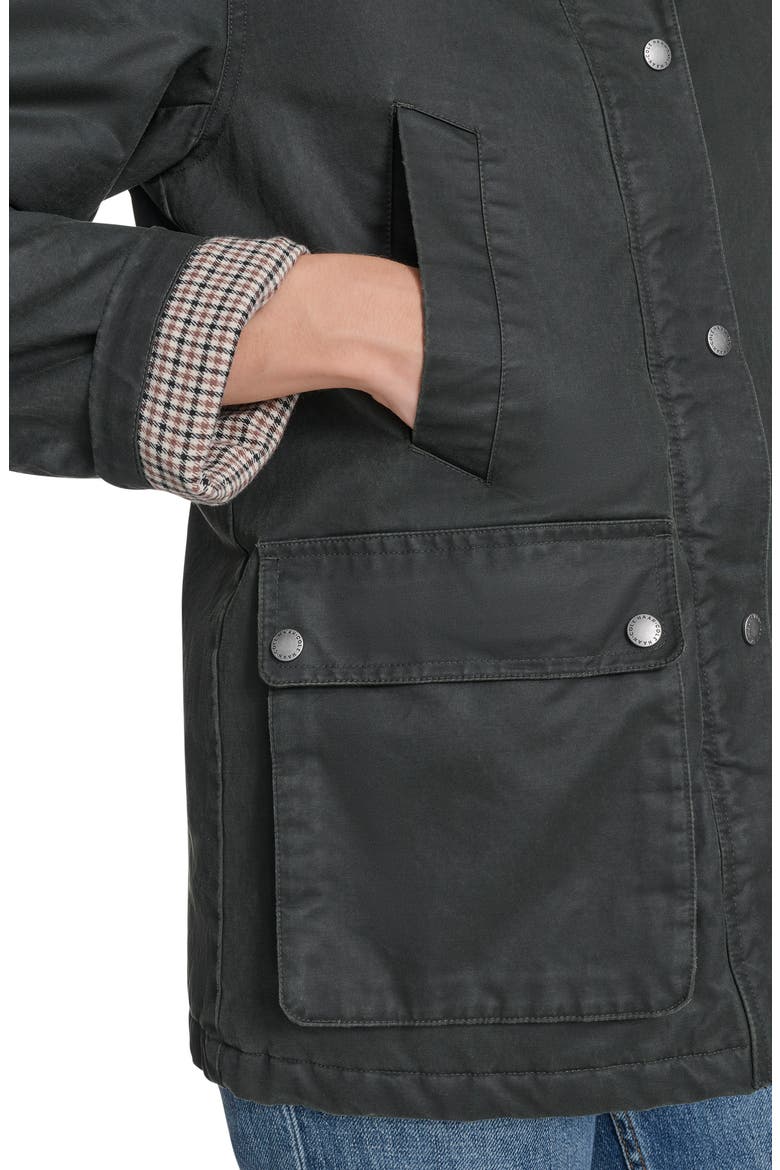 Coated Hunter Jacket, Alternate, color, ARMY GREEN