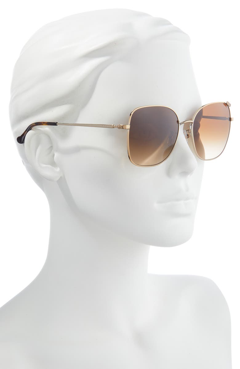 COACH 57mm Gradient Square Sunglasses, Alternate, color, 