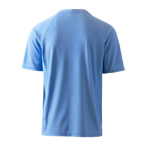 Uv Skinz Short Sleeve Crew Sun & Swim Shirt In Light Blue