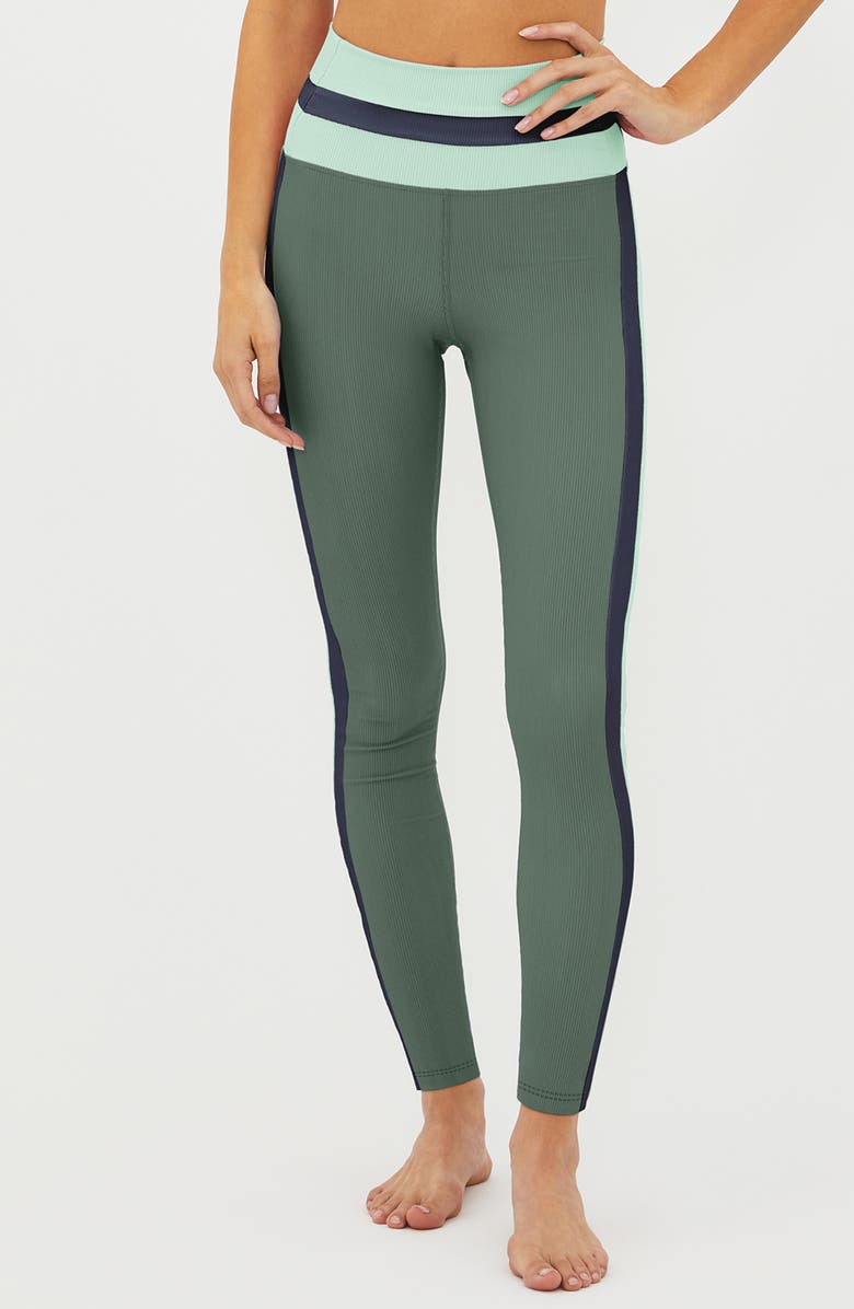 Beach Riot Mariella Colorblock Rib Leggings, Main, color,