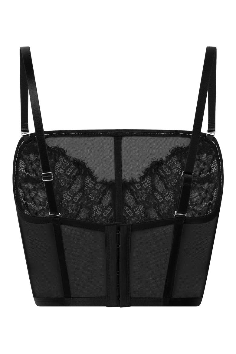 Odette Diamante Bustier, Alternate, color, CAVIAR
