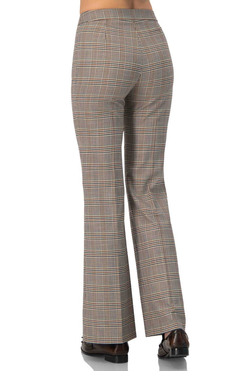 IVONNE Straight-Leg Prince Of Wales Trousers, Alternate, color, Multi-Brown