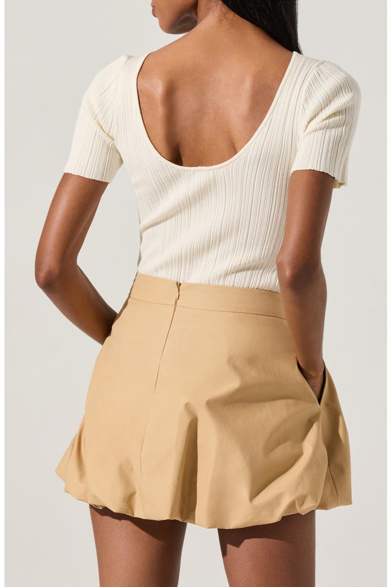 Nikola Short Sleeve Sweater, Alternate, color, VANILLA