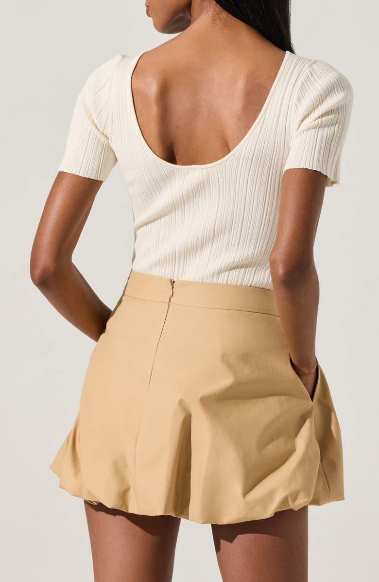 ASTR the Label Nikola Short Sleeve Sweater, Alternate, color, Vanilla
