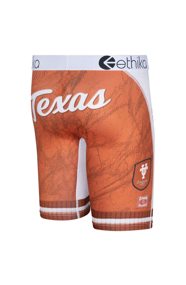 Ethika Men's Ethika White Texas Longhorns Schoolin' Boxers Briefs, Alternate, color, 