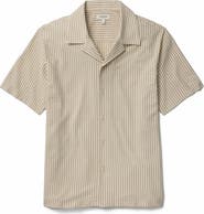 Bonobos Stripe Knit Cotton Blend Camp Shirt