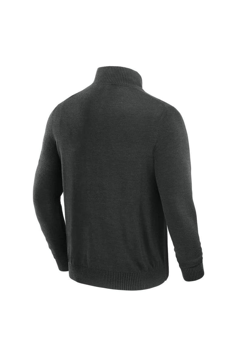 Men's J. Palmer Black San Francisco 49ers Franchise Quarter-Zip Sweater, Alternate, color, Black