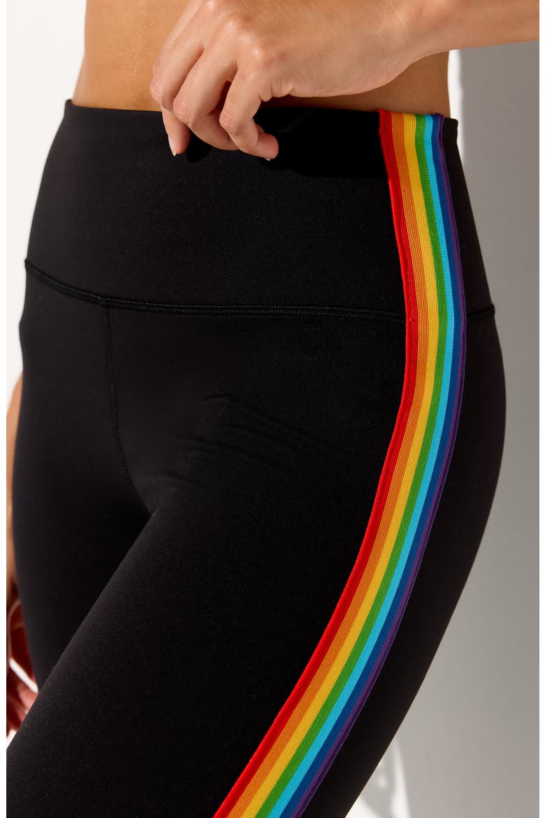 Infinity 7/8 Leggings, Alternate, color, BLACK/ RAINBOW