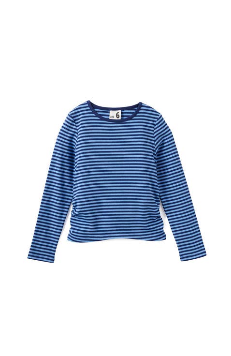 Kid's Fitted Long Sleeve Essential Gathered Top