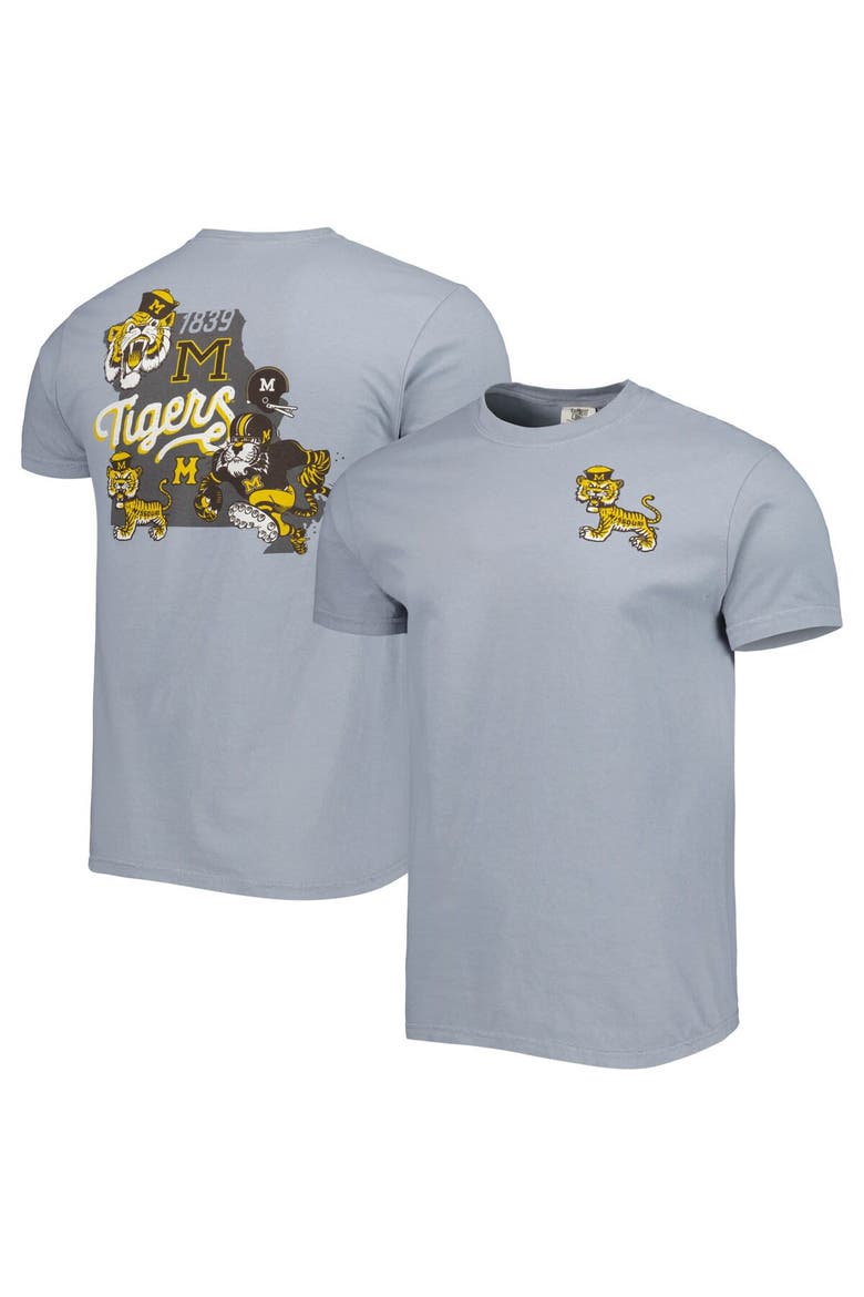 Men's Graphite Missouri Tigers Vault State Comfort T-Shirt, Alternate, color, Graphite
