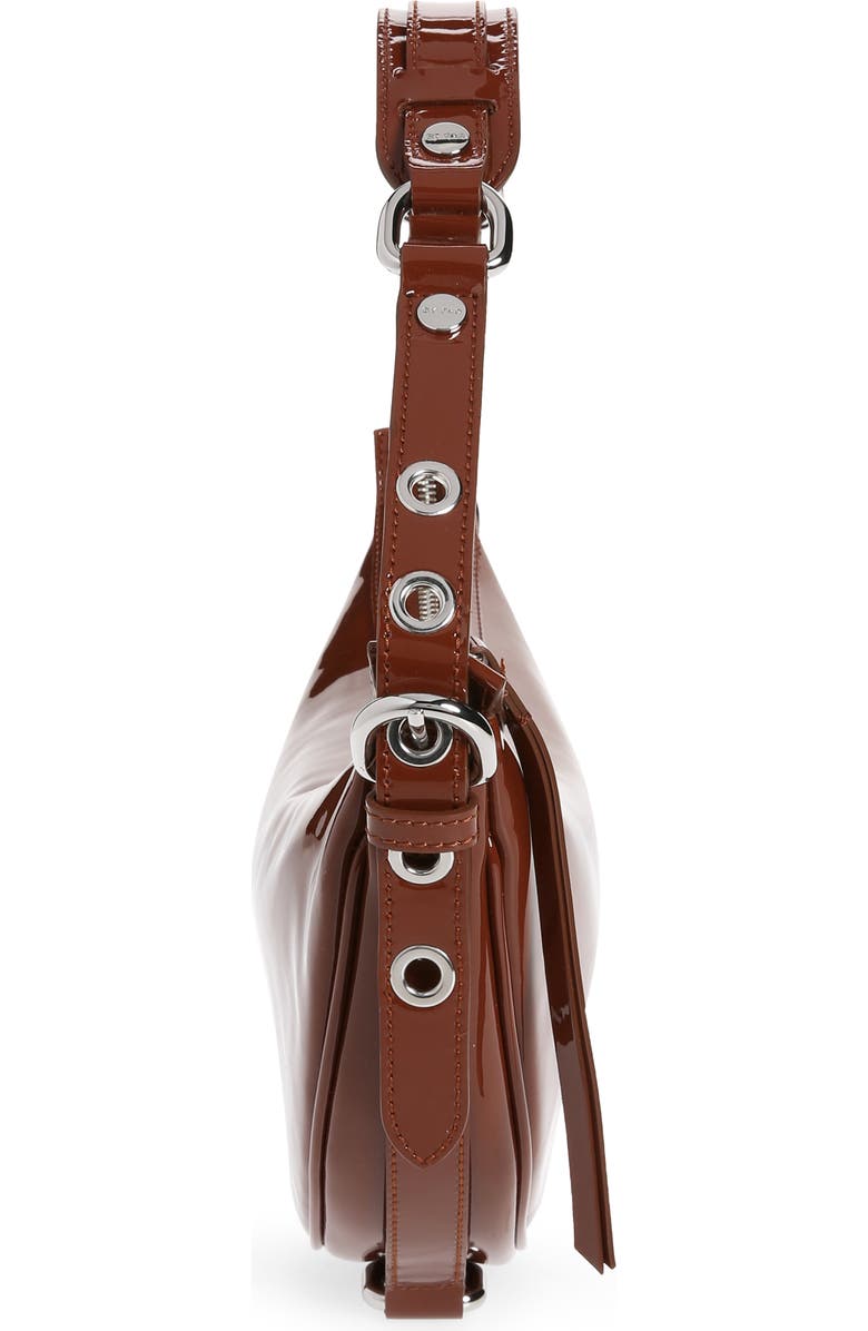 By Far Gib Patent Leather Shoulder Bag, Alternate, color,