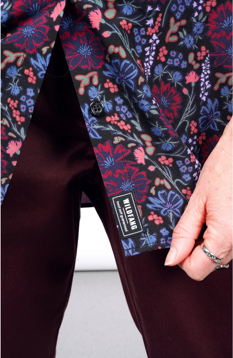 WILDFANG The Empower Button Up, Alternate, color, Cosmos Black Multi