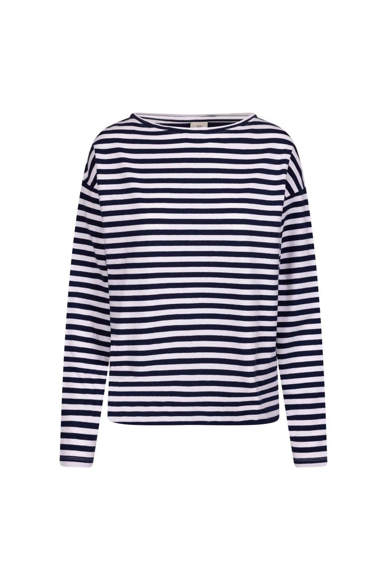 Thelma Striped Top, Main, color, Navy