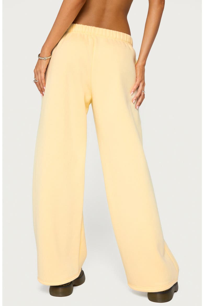 West Coast Wide Leg Sweatpants, Alternate, color, LIGHT-YELLOW