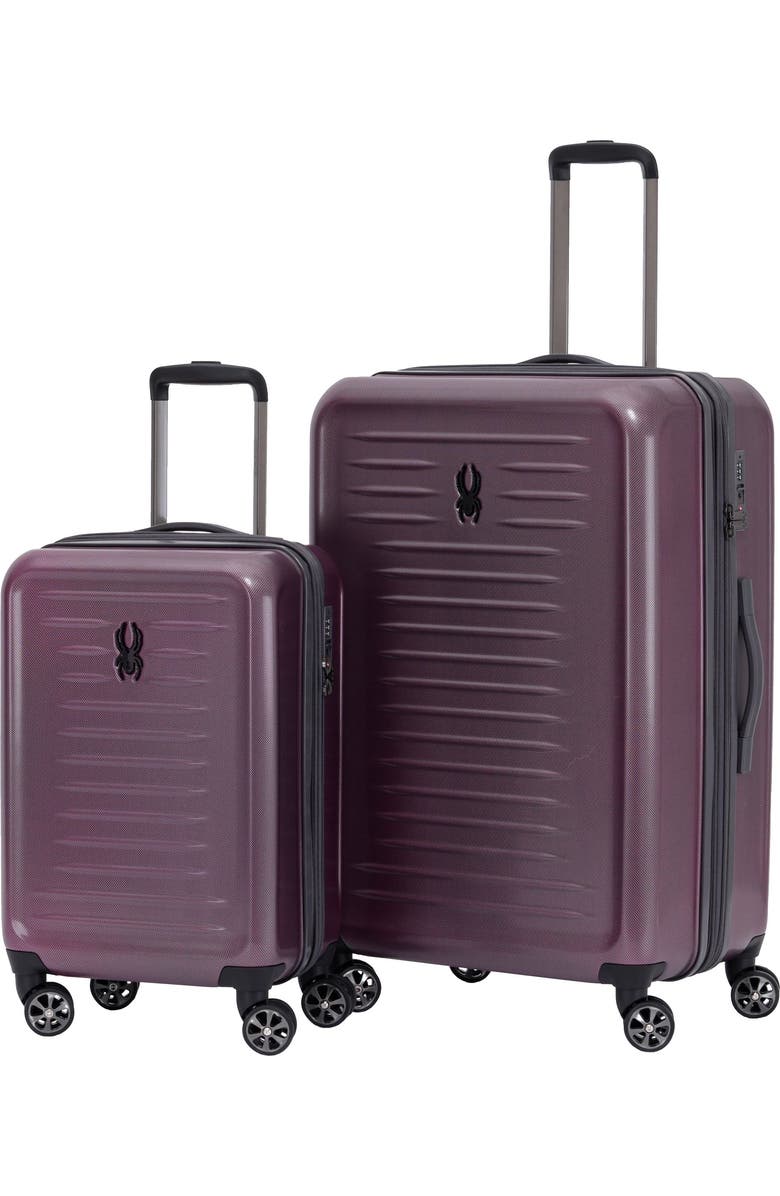 Spyder Rails 2 Piece Luggage Set, Main, color, Burgundy