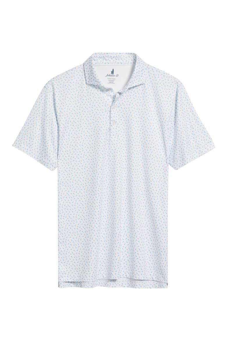 Tini Dancer Martini Print Featherweight Performance Polo, Alternate, color, WHITE